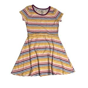 Colorful Striped Kids Dress